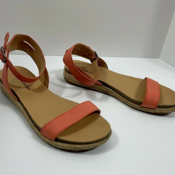 Lucky Brand Shoes Lucky Brand Coral Pink Garston Leather Espadrille